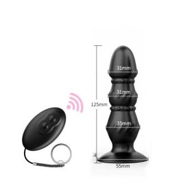 10 Speeds Anal Plug Vibrator Prostate Massager Remote Contro