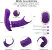 Adult Toy for Women Pleasure Licking Wearable Vibrator Smooth Flexible Silicone Wireless Remote Control Vibrating USB Rechargeable Massager for Woman