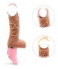 Silicone Soft Penis;  Sucker And Vibrator Remote Control 7 vibration modes; thrusting Dil-do toy for Women with 8 Vibrating Modes Silicone Dil-do Vibr