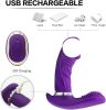 Adult Toy for Women Pleasure Licking Wearable Vibrator Smooth Flexible Silicone Wireless Remote Control Vibrating USB Rechargeable Massager for Woman