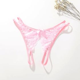 Women's lace  panties (Option: Pink-M)