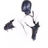 Bondage Restraints Slave RolePlay Hands Wrists Arm Leg Binder Hood Mask PU Leather Tight Single Glove Adult Game Sex Toys